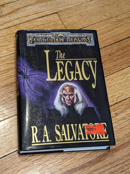 THE LEGACY Vintage Hardcover - R A Salvatore's Forgotten Realms Series, First Edition in Great Condition, Rare Fantasy Retro Series - Asylum Books