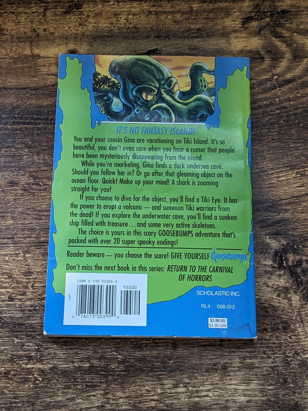 Twisted Tale Tiki Island RL Stine (GIVE YOURSELF GOOSEBUMPS #21) - Asylum Books