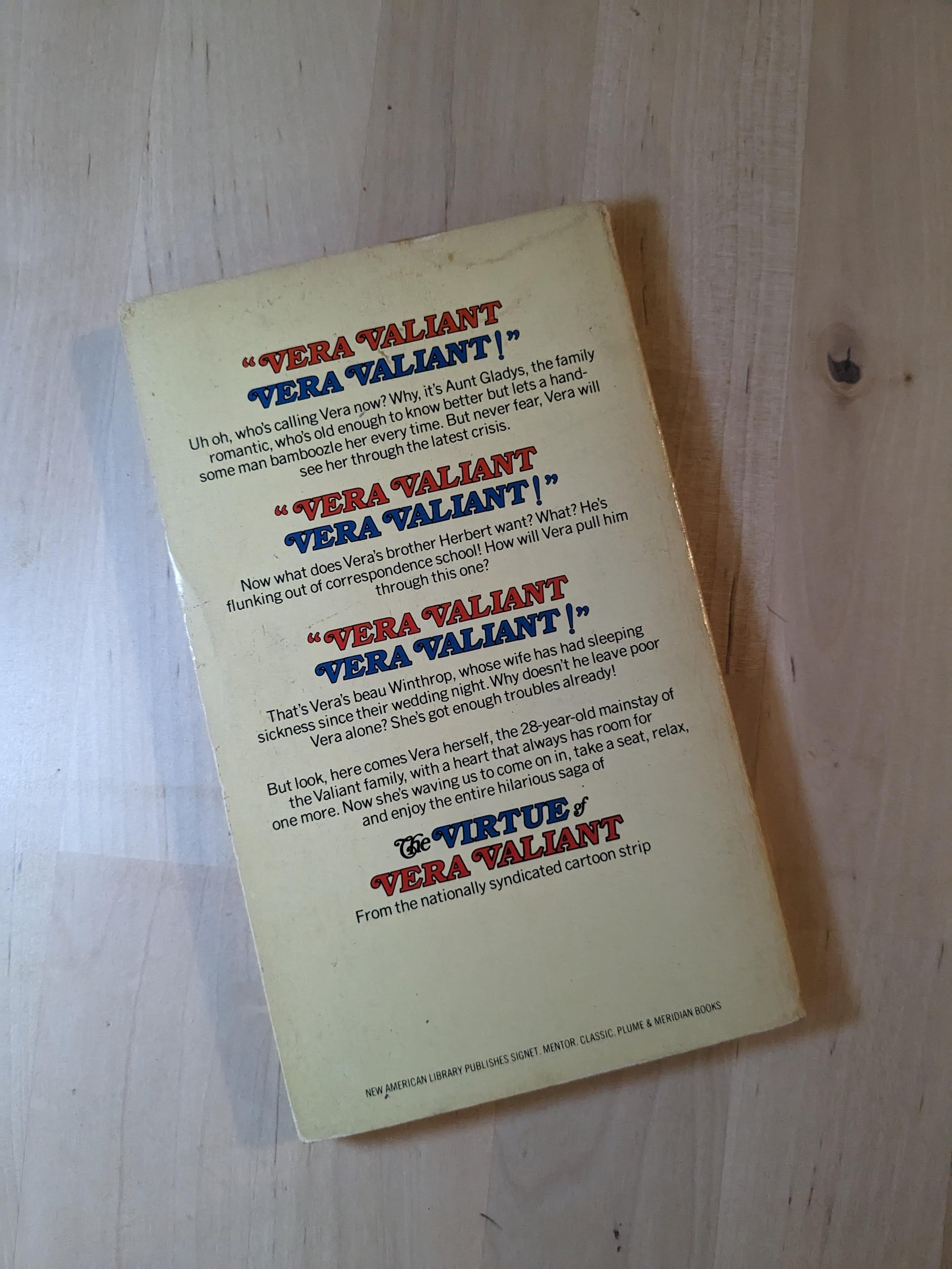 Virtue of Vera Valiant, The - Stan Lee - First Print 1977 - Vintage Comic, Graphic Novel Paperback - Asylum Books