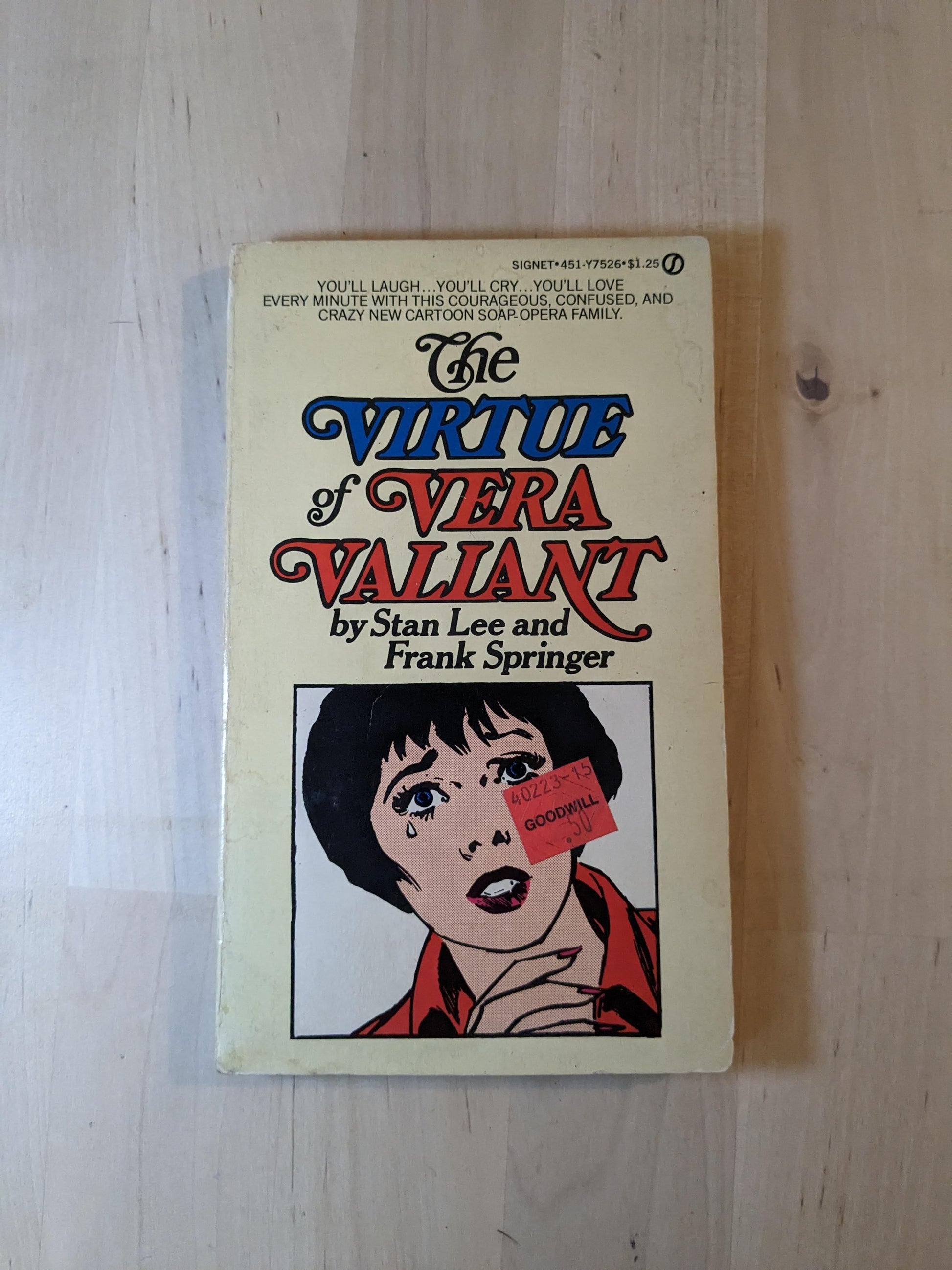 Virtue of Vera Valiant, The - Stan Lee - First Print 1977 - Vintage Comic, Graphic Novel Paperback - Asylum Books
