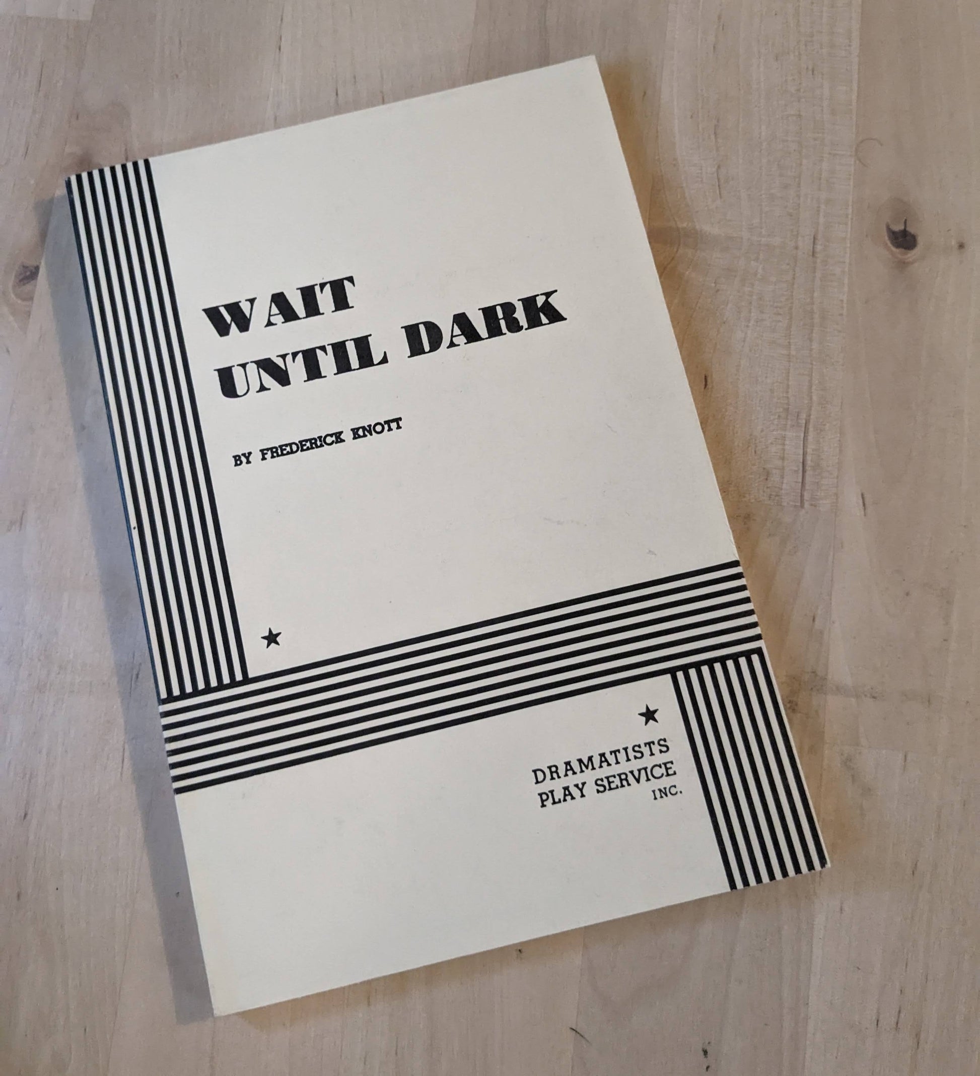 Wait Until Dark (Acting Edition), Knott - Vintage Theatre Script - Asylum Books